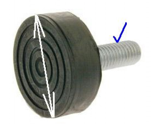 Ножка СМА, (M10 H45mm), зам. 03AG103...